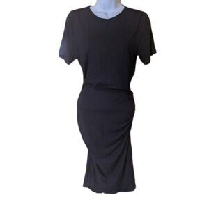 VENUS  Black Form Fittng Dress Size XL Fits Medium NEW NWOT
